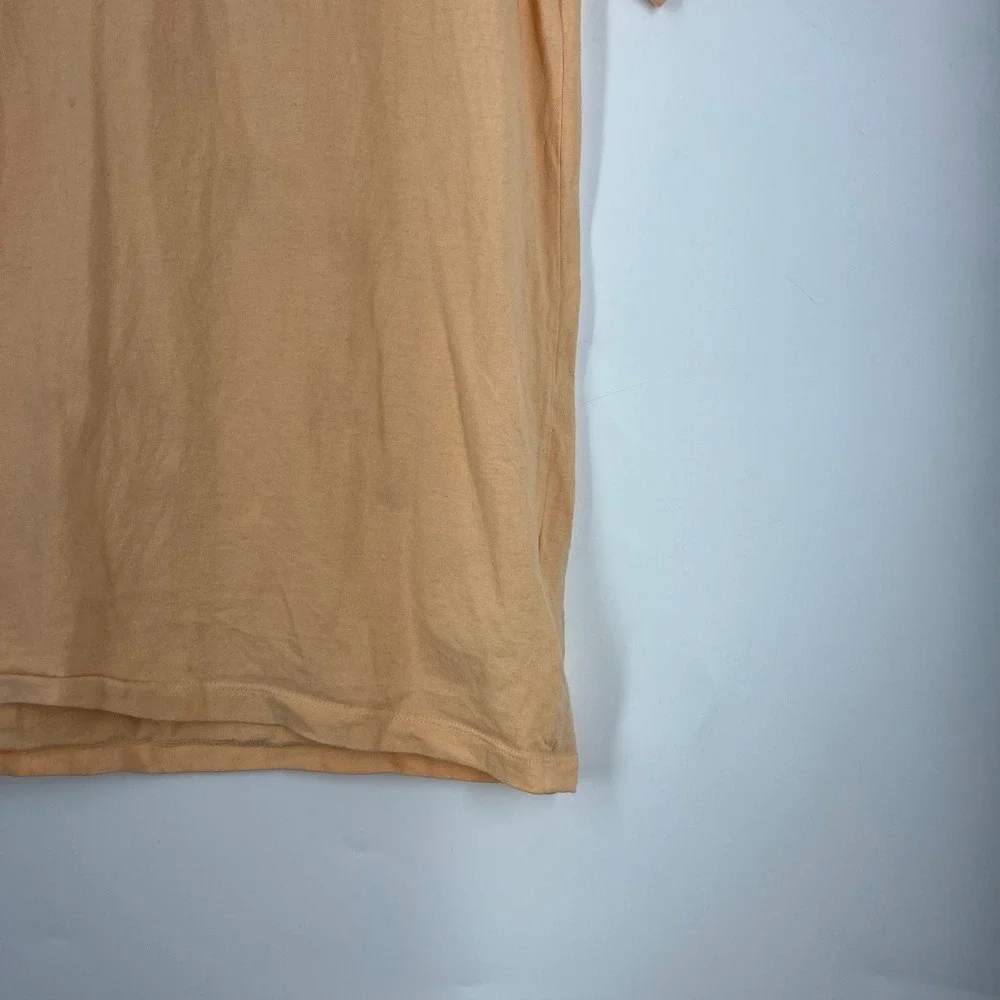 The North Face Mens Peach Graphic Short Sleeve T-Shirt Blue Box Logo Size‎ S